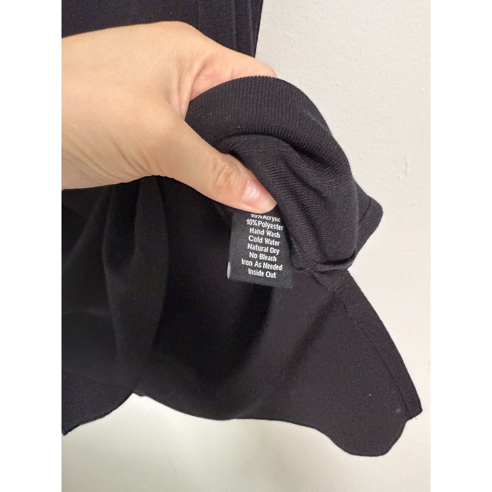 Misook Tank Top Women's Size M Black Scoop Neck Knit Sleeveless Business Casual‎ - Picture 4 of 7